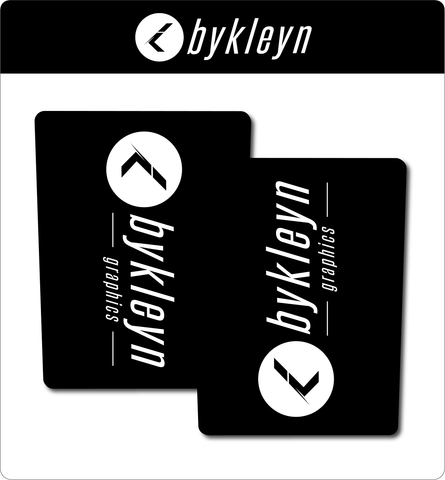 Bykleyn Fork Decal Set - Black & White